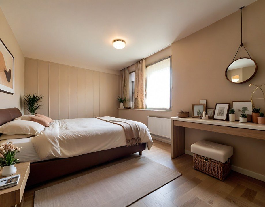 Illustration Schlafzimmer Wohnung Sulzbach an der Murr