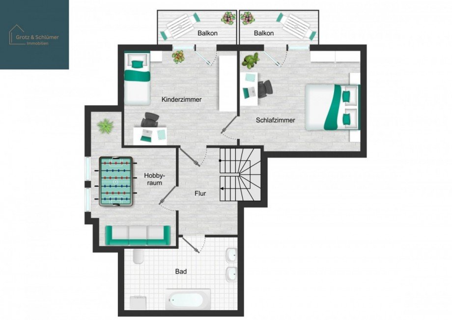 Grundriss Maisonettewohnung Waiblingen