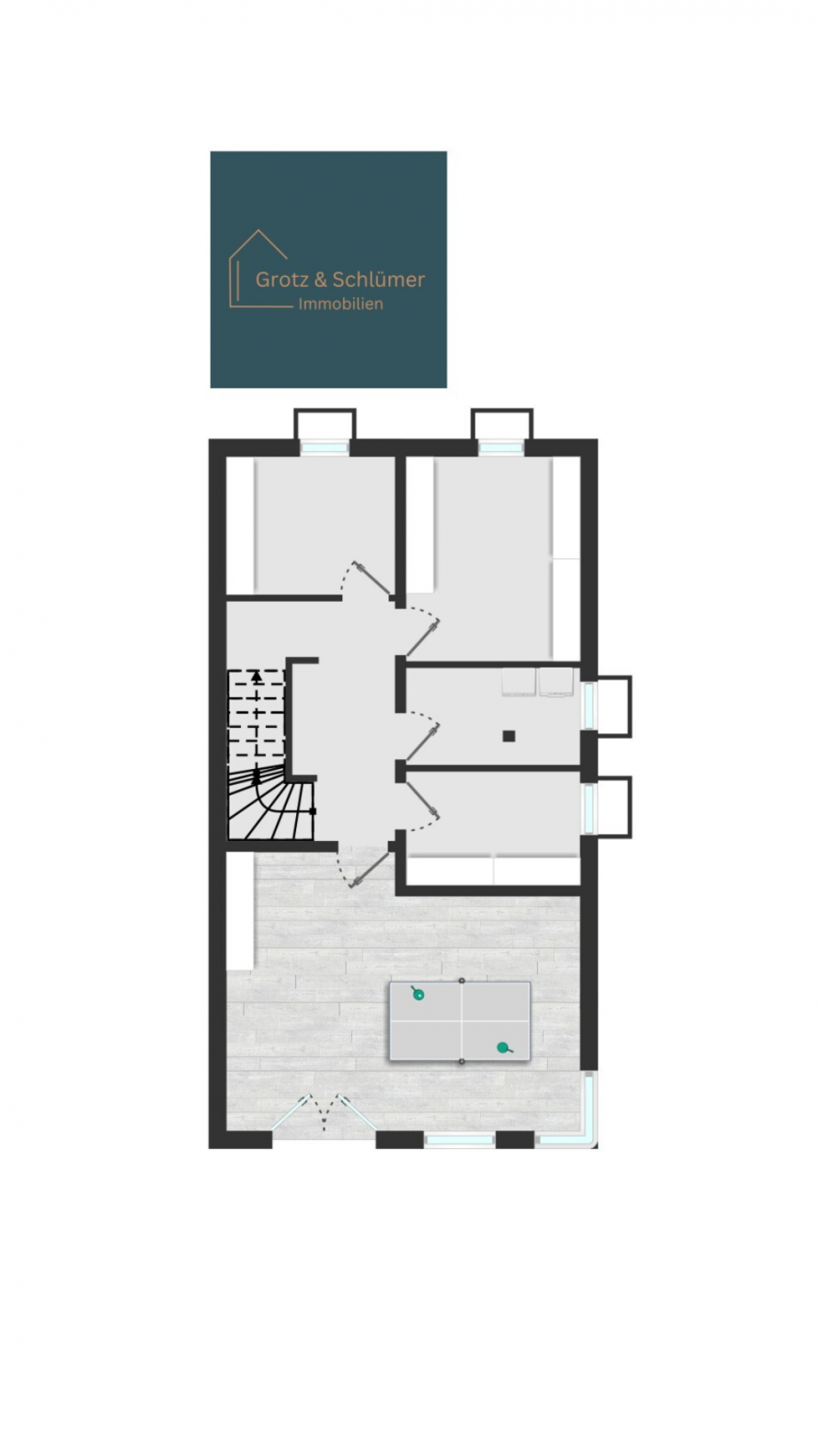 Untergeschoss Reihenendhaus Waiblingen