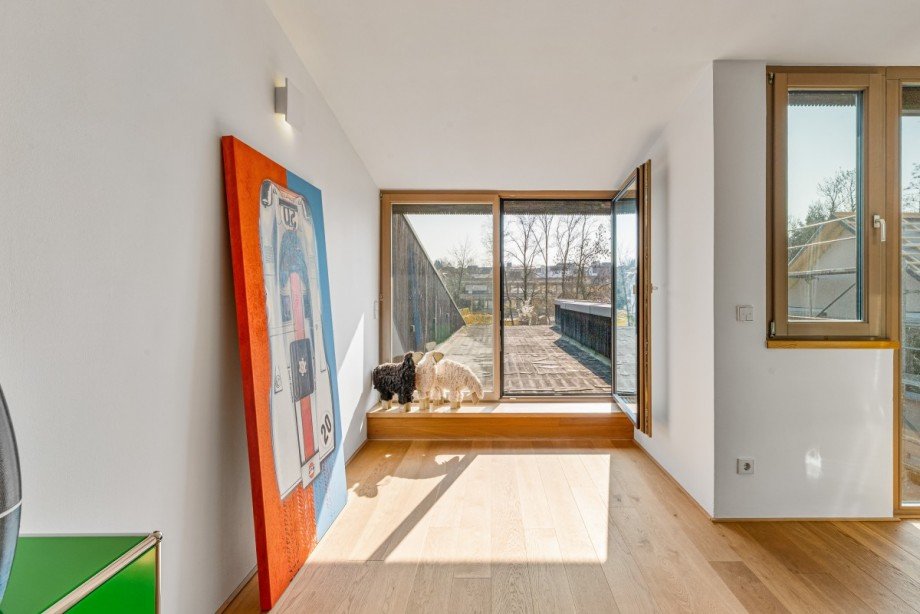 Blick auf die Dachterrasse B�rohaus Winnenden