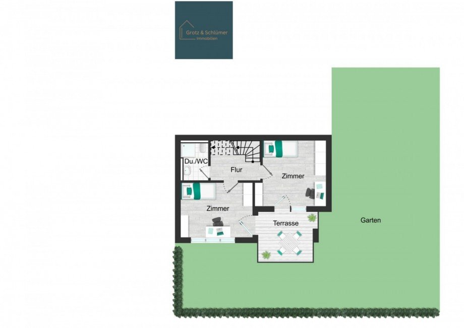 Grundriss EG Wohnung Sulzbach an der Murr