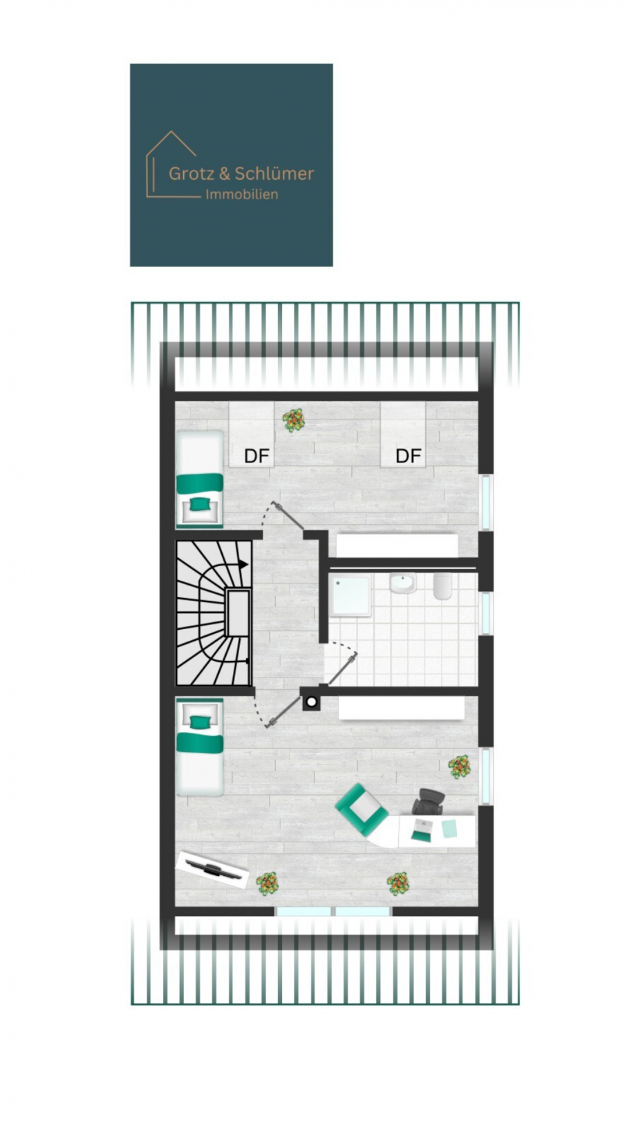 Dachgeschoss Reihenendhaus Waiblingen