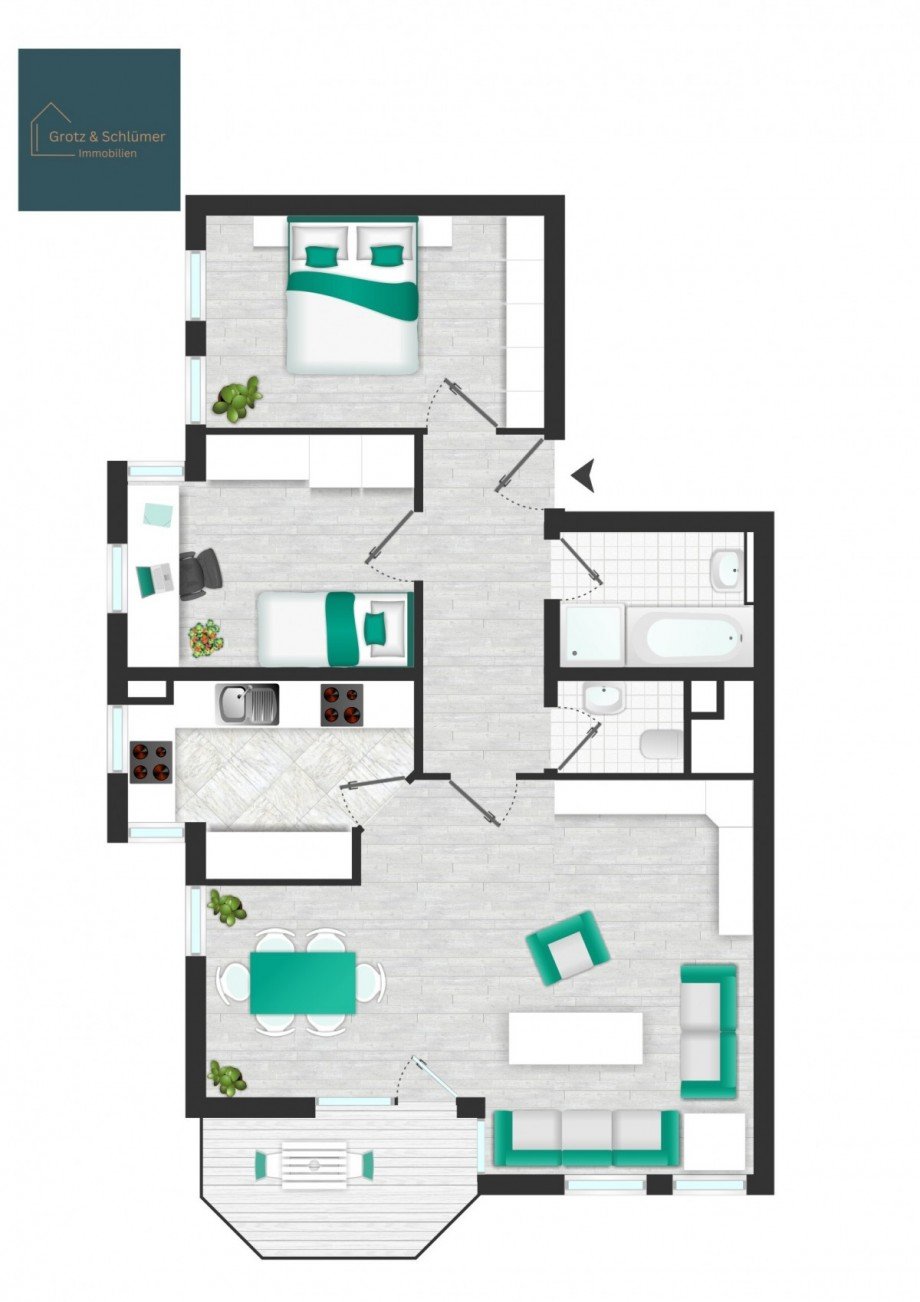 Grundriss Wohnung Korb